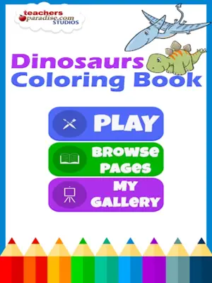 Dinosaurs Coloring Book android App screenshot 0