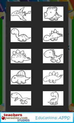 Dinosaurs Coloring Book android App screenshot 1