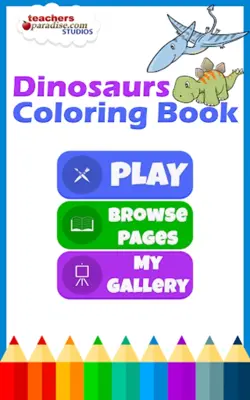 Dinosaurs Coloring Book android App screenshot 2