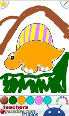 Dinosaurs Coloring Book android App screenshot 4